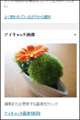 アイキャッチ画像の挿入