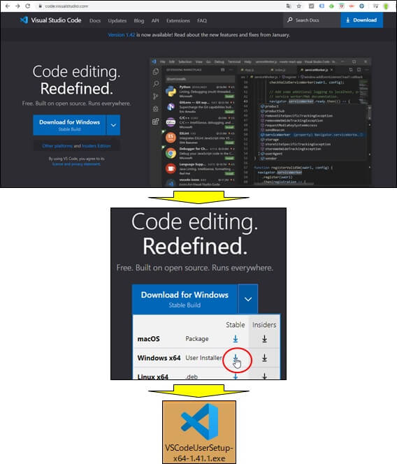 VSCのダウンロード